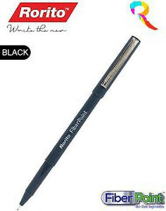 rorito fiber point fiberpoint gel black 20 pens fineliner pen