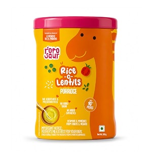 rorosaur khichdi baby porridge mix for 6 months  made with rice jowar moong tomato amp coconut milk  fully gelatinized for easy digestion  100 natural vitamins no synthetics  no malt no added sugar  10 meals 200g