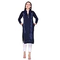 Rosary Women39s Winter Woolen Kurti Embroidered Straight