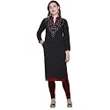 Rosary Women39s Winter Woolen Kurti Embroidered Straight