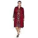 Rosary Women39s Winter Wear Jacquard Woolen Straight