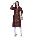 Rosary Women39s Winter Woolen Kurti Jacquard Straight