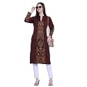 Rosary Women39s Winter Woolen Kurti Jacquard Straight