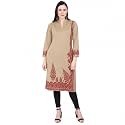 Rosary Women39s Winter Woolen Kurti Jacquard Straight