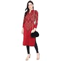 Rosary Women39s Winter Woolen Kurti Jacquard Straight