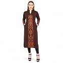 Rosary Women39s Winter Woolen Kurti Jacquard Straight