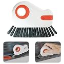 Roscoe 2 in 1 Groove Cleaning Brush Window Track Cleaning Tools, Multifunction Bristle Crevice Cleaning Brush with Hidden Scraper, Grout Cleaner Grip Brush for Sliding Door Trac