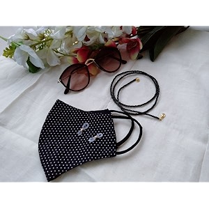 roscoe face mask chain lanyard eyeglass glasses chains mask chain necklace holder lanyard for women stylish sunglass reading eyeglass cord adjustable end glasses holder black
