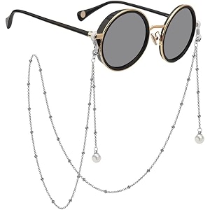 roscoe face mask chain necklace holder lanyard unisex mask strap anti-lost mask leash stylish sunglass reading eyeglass cord adjustable end glasses holder