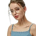 Roscoe Face Mask Chain Necklace Holder lanyard Unisex Mask Strap, Anti-lost Mask Leash, Stylish Sunglass Reading Eyeglass Cord Adjustable End Glasses Holder