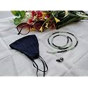 Roscoe Face Mask Chain Lanyard Eyeglass Glasses Chains, Mask Chain Necklace Holder lanyard for Women Stylish Sunglass Reading Eyeglass Cord Adjustable End Glasses Holder (Blue &amp; Pista-2)