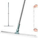 Roscoe Heavy Duty Magic Broom Silicon Floor Wiper, Premium Floor Cleaning Squeegee,erfect for Bathroom and Kitchen Floors, Stainless Steel Extendable Handle, 5 cm, Multicolor