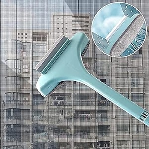 roscoe multifunctional screen brush 2 in 1 mesh cleaning brush amp wiper with extended handle window cleaner net double-sided multi color