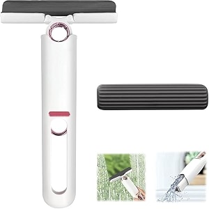 roscoe portable self squeeze mini mop hand free washing strong absorbent magic wiper sponge mop wet and dry use household cleaning tools for kitchen bedroombathroomtablewaredesktopglass