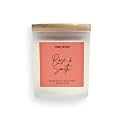 Rose & Smith Scented Jar Candle - Pink Peony | White Frosted Jar With Wooden Lid | Pure Soy Wax | Premium Fragrance For Gifting, Aromatherapy & Home Decor.