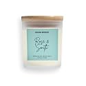 Rose & Smith Scented Jar Candle - Ocean Breeze | White Frosted Jar With Wooden Lid | Pure Soy Wax | Premium Fragrance For Gifting, Aromatherapy & Home Decor.