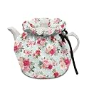 Rose Cotton Tea Cozy Insulated Kettle Cover, Drawstring Drop Shock Proof for Kitchen Home Dining Teapots Suit Outdoor Dunch