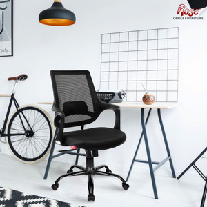 rose designer chairs mono  3-years warranty included  mid-back ergonomic office chair  revolving mesh office executive chair