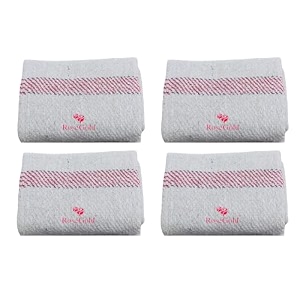 rose gold 600 gsm cotton floor cleaning pocha  heavy duty cotton cleaning cloth  floor duster amp mop cloth  reusable amp washable sweeping cloth  super absorbent wet amp dry  30x30 inch  pack of 4