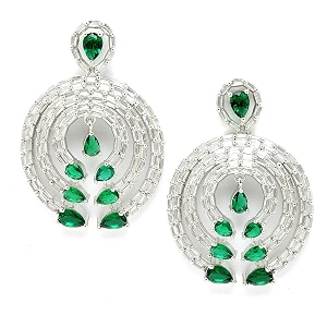Rose Gold-Plated Contemporary Drop Earrings