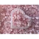Rose Quartz Chips – Natural Mini Rose Quartz Stones, Crushed Undrilled Rose Quartz, Semi-Tumbled Genuine Rose Quartz (5 lbs Bulk)