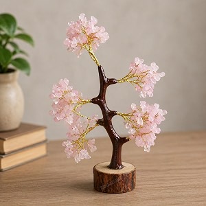 Rose Quartz Crystal Tree with 300 Chips