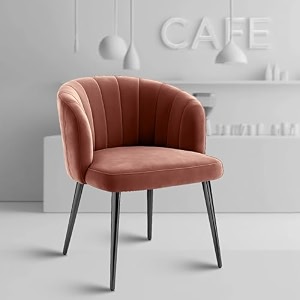 rose tora dining chair  accent chair for living room bedroom study room  velvet fabric amp cushion seat with metal legs  restaurants  1 year brand warranty 2 rainforest green