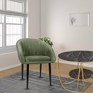 rose amber dining chair  accent chair for living room bedroom study room  velvet fabric amp cushion seat with metal legs  restaurants  1 year brand warranty turqouise green set of 1