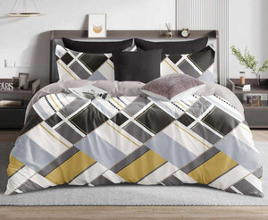 rosealia cotton super king flat 260 tc printed 1 bedsheet with 2 pillow covers