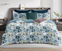 ROSEALIA Cotton Super King Flat 260 TC Printed 1 Bedsheet with 2 Pillow Covers