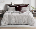ROSEALIA Cotton Super King Flat 260 TC Printed 1 Bedsheet with 2 Pillow Covers (Multi6)