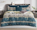 ROSEALIA Cotton Super King Flat 260 TC Printed 1 Bedsheet with 2 Pillow Covers