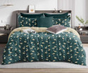 ROSEALIA Cotton Super King Flat 260 TC Printed 1 Bedsheet with 2 Pillow Covers