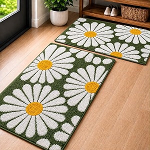Roseate Flower Anti Skid 40x60 cm Microfiber
