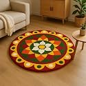 Roseate Rangoli 60x60 cm Super Soft Microfiber