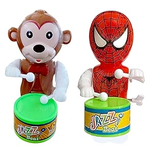 musical drummer dancing sound toy for babies educational toddler toy with action drum baby toys for kids chock monk- red spide-003