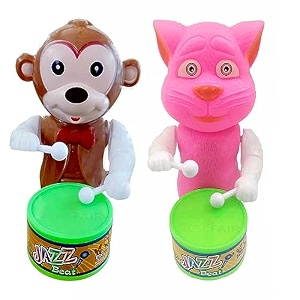 musical drummer dancing sound toy for babies educational toddler toy with action drum baby toys for kids chock monk- pink bili-003