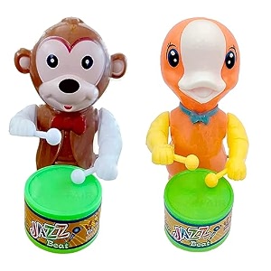 musical drummer dancing sound toy for babies educational toddler toy with action drum baby toys for kids chock monk- white duck-003