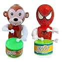 Musical Drummer Dancing Sound Toy for Babies, Educational Toddler Toy with Action Drum Baby Toys for Kids (Chock Monk- RED SPIDE-003)