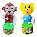 Musical Drummer Dancing Sound Toy for Babies, Educational Toddler Toy with Action Drum Baby Toys for Kids (Chock Monk- KAT-003)