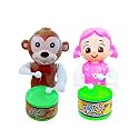Musical Drummer Dancing Sound Toy for Babies Toddler Toys for Kids (Chock Monk- PINK-003)
