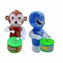 Musical Drummer Dancing Sound Toy for Babies, Educational Toddler Toy with Action Drum Baby Toys for Kids (Chock Monk- Blue SPIDE-003)