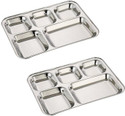 Rosefinch 5in1 Stainless Steel Plates with CompartmentsBhojan