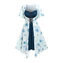 Rosegal Plus Size Women Summer Cottagecore Floral 2PC Sundress