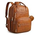 ROSEGIN Premium Vegan Leather Diaper Bag Backpack with Waterproof Changing Pad, Reinforced Zippers &amp; Odor-Free, 20 Pockets Pro Organizer, Fits 15.6" Laptop, Stroller Straps, Baby Bag for Mom, Brown