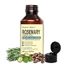 Rosemary Hair Oil 237ml | Natural rosemary and Jamaican black castor oil blend for stimulating growth, nourishing dry scalp, and strengthening thin or damaged hair in men and women