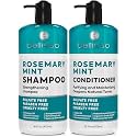 Rosemary Shampoo and Conditioner Set – with Rosemary Oil and Peppermint - Sulfate Free Moisturizing Products for Women and Men, Helps Flaky, Dry Scalp and Dandruff, Salon Thickening for Thinning Hair
