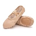 RoseMoli Ballet Shoes for Girls/Toddlers/Kids/Women, Leather Yoga Shoes/Ballet Slippers for Dancing