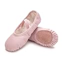 RoseMoli Ballet Shoes for Girls/Toddlers/Kids/Women, Leather Yoga Shoes/Ballet Slippers for Dancing