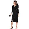 rosery paris Dress for Women Belted Wrap